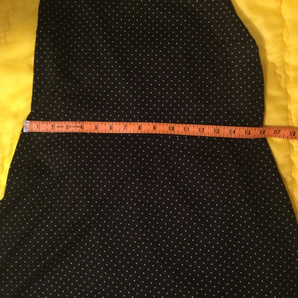 H & M Black Dress with White Polka dots and Crisscross back strap - Picture 3 of 12